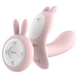 TeemorShop 7 Modes Silicone Wireless Remote Control Wearable Heating Rabbit Vibrartoring USB Charge Tóy for Women (PK)