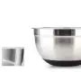ZA Stainless Steel Mixing Bowl with Ergonomic Non-Slip Silicone Base Professional Kitchenware, Kitchen Utensil Easy Clean Bowl (Size : M)