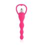 Green Baby Beginner Silicone Dildo Waterproof Anal Beads Butt Plug Vibrator Sex Toy (Rosy)