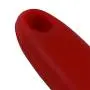 Flybloom Silicone Kitchenware Hedge Food Soup Residue Colander Non-stick Multiple Colour Silicone Spoon Kitchen Dedicated Filter Spoon,Red