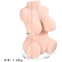 Lifesize Woman Realistic Torso Lifelike Love Doles for Man Realistic Male Adult Toys with Flesh Skin 1.65kg LBKB4321