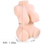 Full Size Double Lifelike Realistic Ultra Soft Female Silicone Torso Toys Male Dolls Mens Ad-ULT Toys, Ergonomic Design Silicone Artificial 3D Realistic Lifelike Toys 1.65kg LBKB4321