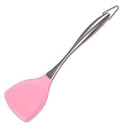 Pink/Black Stainless Steel Handle Silicone Cooking Tool Sets Egg Beater Spoon Spatula Turner Kitchenware Kitchen Utensils Sets,Turner Pink