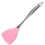 Pink/Black Stainless Steel Handle Silicone Cooking Tool Sets Egg Beater Spoon Spatula Turner Kitchenware Kitchen Utensils Sets,Turner Pink