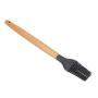 Wood Handle Silicone Kitchenware Non-stick Cook Utensils Create a Warm Kitchen for U(Butter Brush)