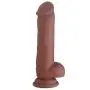 BaiYun-Love 6" Waterproof Remote Control Massager Wand 10 Vibrating Massage Toy Realistic Silicone Vibratior (Color : Flesh) BaiYun-Love (Color : Brown)