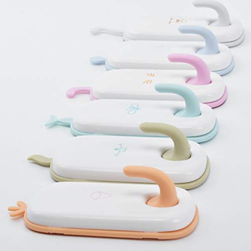 MOVEmen Hook 6PCS Cartoon Anime Cute Wall Hook Seamless Reusable Scratch Wall Hook for Kitchen Bathroom Jewelry Stand Bathroom Storage Hook Kitchenware Shelf Keychain Hook Wallet Handbag Hook