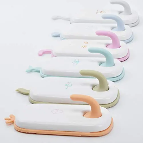 MOVEmen Hook 6PCS Cartoon Anime Cute Wall Hook Seamless Reusable Scratch Wall Hook for Kitchen Bathroom Jewelry Stand Bathroom Storage Hook Kitchenware Shelf Keychain Hook Wallet Handbag Hook