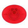 ezpz Sesame Street Elmo Mat - One-Piece Silicone placemat + Plate (Red)