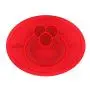 ezpz Sesame Street Elmo Mat - One-Piece Silicone placemat + Plate (Red)