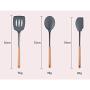 LDGR Pancake Spatula Wooden Handle with 9 Sets of Silicone Handles Cooking Spoon Shovel Kitchenware Set (Size : 9 Piece)