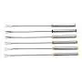 Buedvo Kabob Skewers, Stainless Steel BBQ Skewers Set, Reusable BBQ Sticks, Metal Grilling Skewers for Shish Vegetables and More