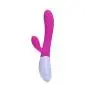 Qhufnng Wand Massager Silent 40 x Multi-Speed USB Rechargeable for Travel Gift Massage Stick Silicone Hot Pink