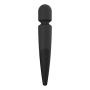 Velocity Waterproof 10 Speed Silicone Wireless Therapeutic Massager Wand (Midnight Black)