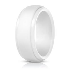 Saco Band Silicone Rings Men - 7 Rings / 1 Ring Rubber Wedding Bands