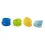 Silicone Bracelet - 48-Pack Blank Rubber Wristbands for Sports Teams, Games, Kids Play, Party Favors, 8 Colors, Circumference: 8.1 Inches, Width: 0.4 Inches