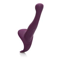 CalExotics Her Royal Harness Mutual Pleasure Silicone G-Spot Me2 Probe, Purple