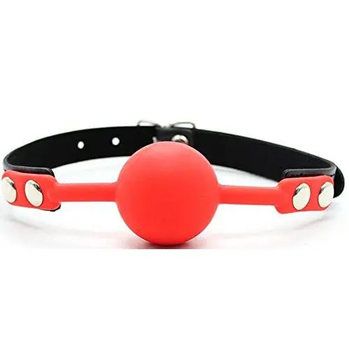 Fetish Soft Silicone Ball Mouth Gag, Restraints Bondage BDSM Sex Toys For Couple