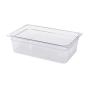 Rubbermaid Commercial Products Cold Food Insert Pan for Restaurants/Kitchens/Cafeterias, Full Size, 6 Inches Deep, Clear (FG132P00CLR)