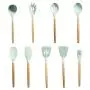 Gwjs Silicone Spatula Set Kitchen Utensils, Wooden Handle Cooking Tools Silicone Kitchenware Kitchen Gadgets Kitchen Tools-nine-piece Set 31.8cm(12.5inch)