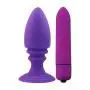 Flosky Silicone Amal Plug Toys with 10 Vibrantion Modes Mini Vibrarator Stimulation for Women Men