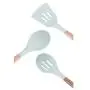 Gwjs Silicone Wooden Handle Kitchen Utensils, Nonstick Spatula Silicone Kitchenware Silicone Spatula Suit Kitchen Gadget Kitchen Tool-nine-piece Set 32cm(12.6inch)