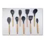 JunbosiKitchenware, Wooden Handle, Silicone Kitchenware, 9 Sets of Non-Stick Kitchen Utensils, Wooden Handle, Silicone Kitchenware Set