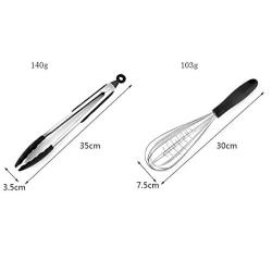 JunbosiKitchenware Kitchen Tool Stainless Steel Handle Silicone Kitchenware Cooking Shovel Spoon Silicone Kitchenware 8 Piece Set