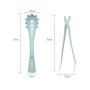 Silicone Cooking Utensils ? Silicone Utensil Set Cooking Utensils Kitchen Silicone Utensil Set ? 4-Piece Silicone Cooking Set ? Heat-Resistant Silicone Kitchenware ? Dishwasher Safe (Blue)