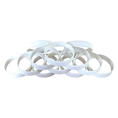 Eventitems 48 pcs Multi-Pack Silicone Wristbands - Blank Rubber Silicone Bracelets - Select from a Variety of Colors