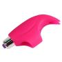 Vibrator, Oomph! 4 Inch Silicone Waterproof Vibration Massager 16 Modes Magic Wand Finger Vibrator Sexy Toy Rali - Red
