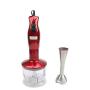 Electric Hand Held Egg Beater Blender Mini Multifunction Stirrer Food Processor Stick Juicer Mixer Meat Grinder Chopper Eu,Red