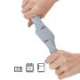 RINKOUa Foldable Silicone Table Mat, Silicone Collapsable Trivet for Kitchen Non-Slip Pot Holder Cross Hot Pads,Expandable - Lightweight, Non-Slip Pot Design Kitchenware