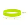 BRANDWINLITE Wholesale 6pcs/Pack or 12pcs/Pack Single Colors Blank Silicone Wristbands Rubber Bracelets