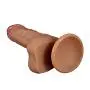 LEEPSEXY Realistic Dildos Double Layered Silicone Dildo Hyper Realistic Premium Penis Sex Toys with Suction Cup Insertable 5.9 inches/Width 1.6 inches