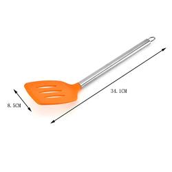 UPKOCH 1 Set Silicone Heat-Resistant Cooking Utensils Non-Stick Kitchenware with Metal Handle