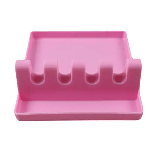 BESTONZON 1PC Spoon and Spatula Rest Holder Cooking Utensil Storage Rack Convenient Kitchenware Holder Silicone Storage Holder for Kitchen