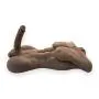 ULXYP Male Realistic Soft Silicone Female self-Timer Gift Mens Torso Doll Female Adult Toy (Brown)