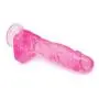 Realistic Womens 8.85 Inch Suction Cup Silicone Soft-??Ld? Toys Pink Baofubaomei