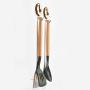 Wood Handle Kitchenware Silicone Heat Resistant Non-stick Cooking Baking Tool Spoon Utensils Dinnerware Set Cooking Tools eight-piece