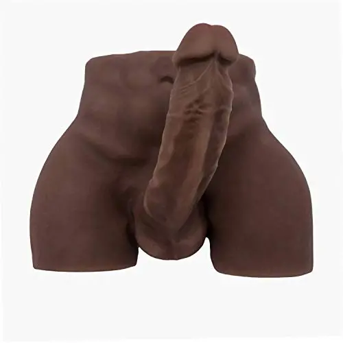 UGXYP Relax Toy Brown Massager Women 3D Adult Toy for Women Male Gifts - Lifelike Female Silicone Torso TPE Doll for Man Adult Toy