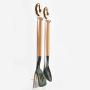 Studyset Kitchen Utensil Set, Wood Handle Silicone Kitchenware Set Cooking Tools for Non-Stick Pan - Wooden Seven-Piece Set