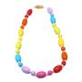 Sensory Chew Necklace for Girls Boys Kids, Silicone Chewy Jewelry Necklace for Baby Teething Chewing Biting Autism or Special Needs, Oral Motor Chewable Toys Reduce Anxiety