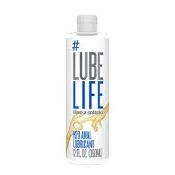 #LubeLife H2O Anal Lubricant, 12 Ounce Backdoor Lube for Men, Women and Couples (Free of Parabens, Glycerin, Silicone and Oil)