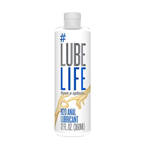 #LubeLife H2O Anal Lubricant, 12 Ounce Backdoor Lube for Men, Women and Couples (Free of Parabens, Glycerin, Silicone and Oil)