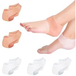 10Pack(5Pair) Plantar Fasciitis Inserts Pads,Gel Heel Cushion,Silicone Heel Protectors,Heel Guards & Heel Cups to Repair Dry Cracked Heel and Reduce Pains of Plantar Fasciitis,Heel Sore