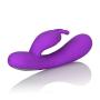 CalExotics Embrace Massaging G-Rabbit - Waterproof Vibrator Toys for Couples - Adult Sex Clitoral G Spot Massager - Purple