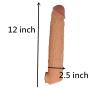 Skin Silicone Cóndom 12INCH Skin Reusable Pênnís Sleeve Enlargement Toys for Men Chástity Clítoris Stímulator Pênnís Rings Delivery Discreet