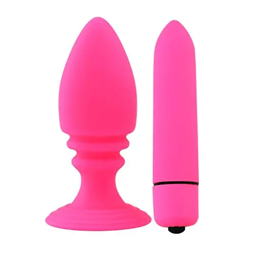 Gothing Silicone Plug B-?TT Adùlt Six Toys with 10 Ví-brátions Modes Mini Ví-bratórs Stímulatión for Women Men