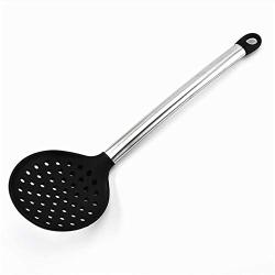 Oddalsail-US 8PCS/Set Food Grade Silicone Stainless Steel Handle Cooking Utensils Cookware Kitchen Cooking Tools Spatula Ladle Kitchenware Black & Silver Cookware Set